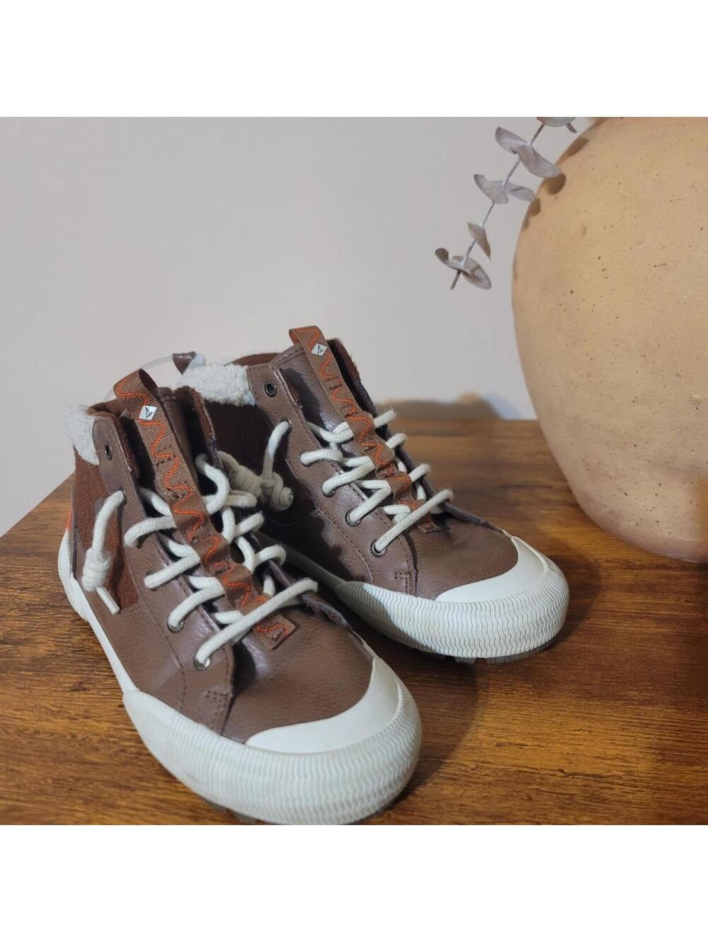 Sperry Brown High-Top Sneakers Hiking Wool Gorpcore Sz 6.5